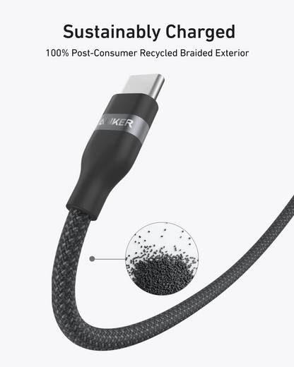 Cavo Dati e Ricarica USB-C - USB-C Anker, 240W, 1.8m, Nero A82E2H12