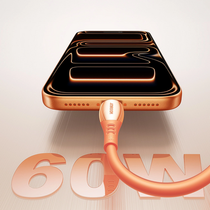 Cavo Dati e Ricarica USB-C - USB-C Joyroom S-A59 Vibrant, 60W, 1.2m, Arancione