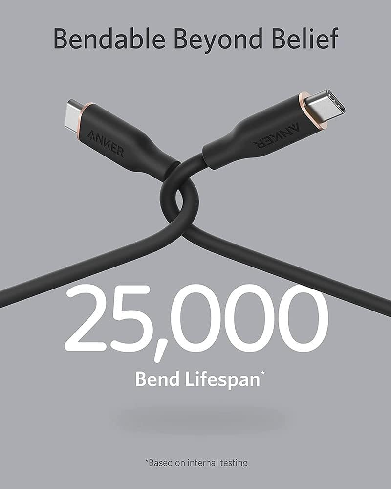 Cavo Dati e Ricarica USB-C - USB-C Anker PowerLine III, 100W, 0.9m, Nero, Ricondizionato A8552H11