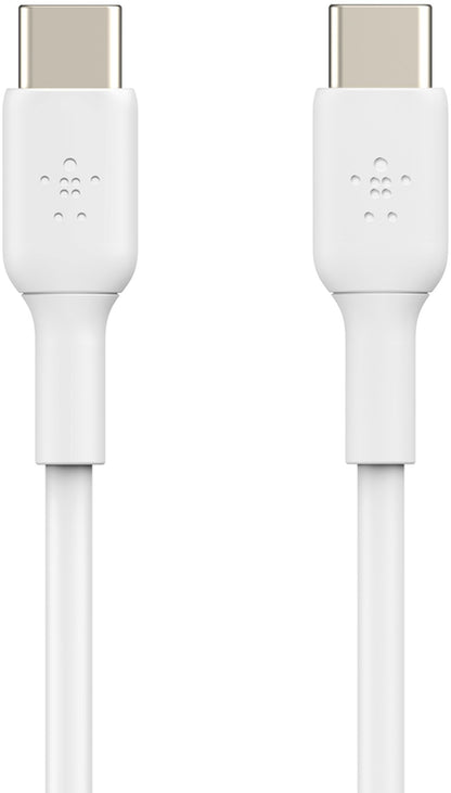 Cavo Dati e Ricarica USB-C - USB-C Belkin BoostCharge, 60W, 1m, Set 2 pezzi, Bianco CAB003bt1MWH2PK