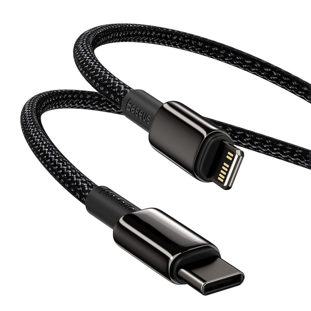 Cavo dati e ricarica USB-C - Lightning Baseus Tungsten Tungsten Gold, 20W, 1m, nero CATLWJ-01 CATLWJ-01