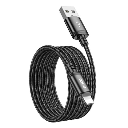 USB-A to Lightning Data and Charging Cable HOCO X89, 18W, 2m, Black