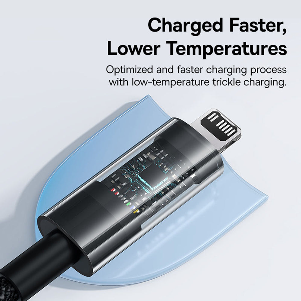 Cavo Dati e Ricarica USB-C - Lightning Baseus Gem, 20W, 1m, Nero P10373001111-00