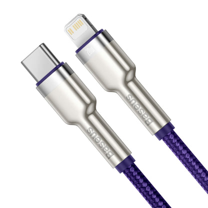 Cavo Dati e Ricarica USB-C - Lightning Baseus Cafule Metal Series, 20W, 1m, Viola CATLJK-A05