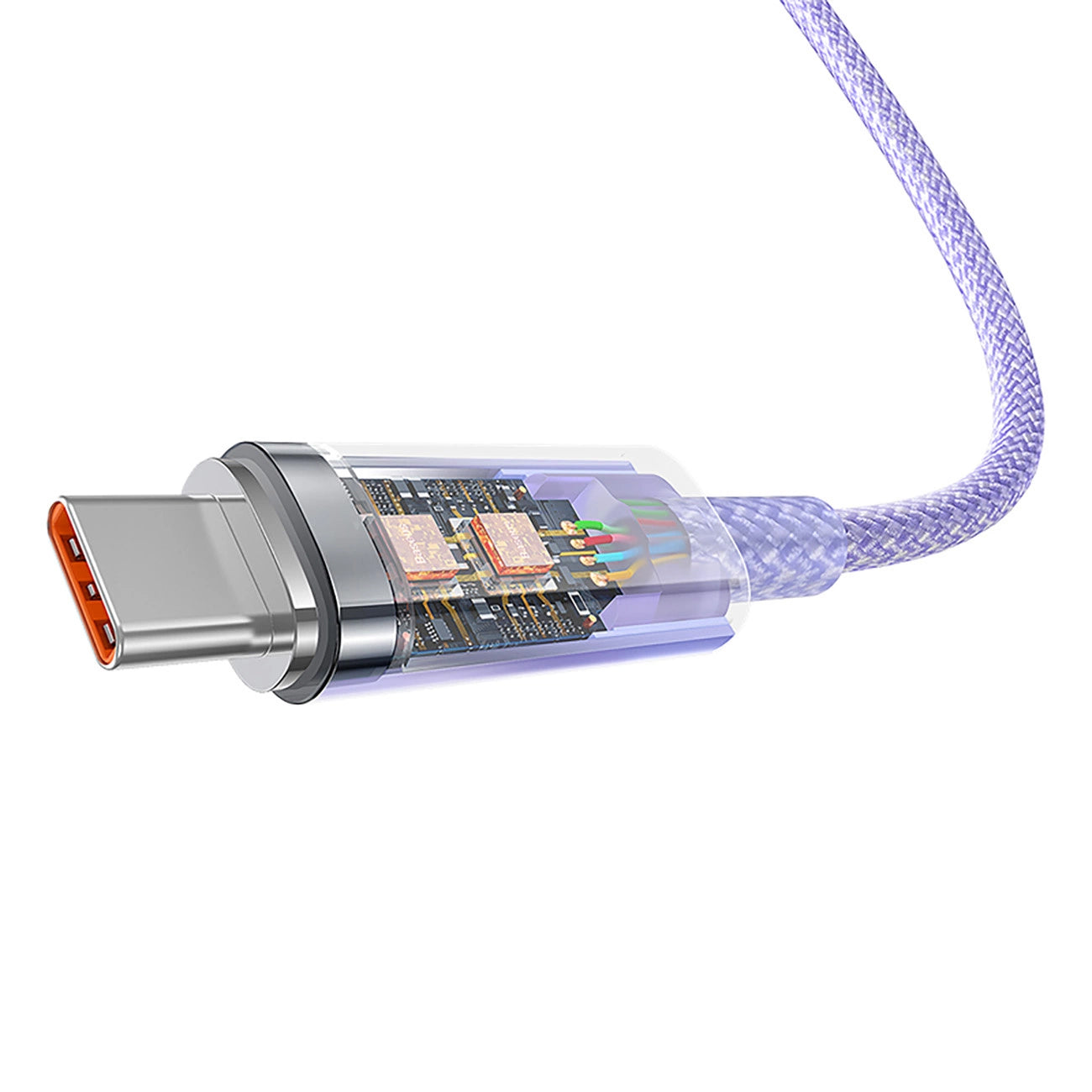 Cavo Dati e Ricarica USB-A - USB-C Baseus Explorer, 100W, 1m, Viola CATS010405