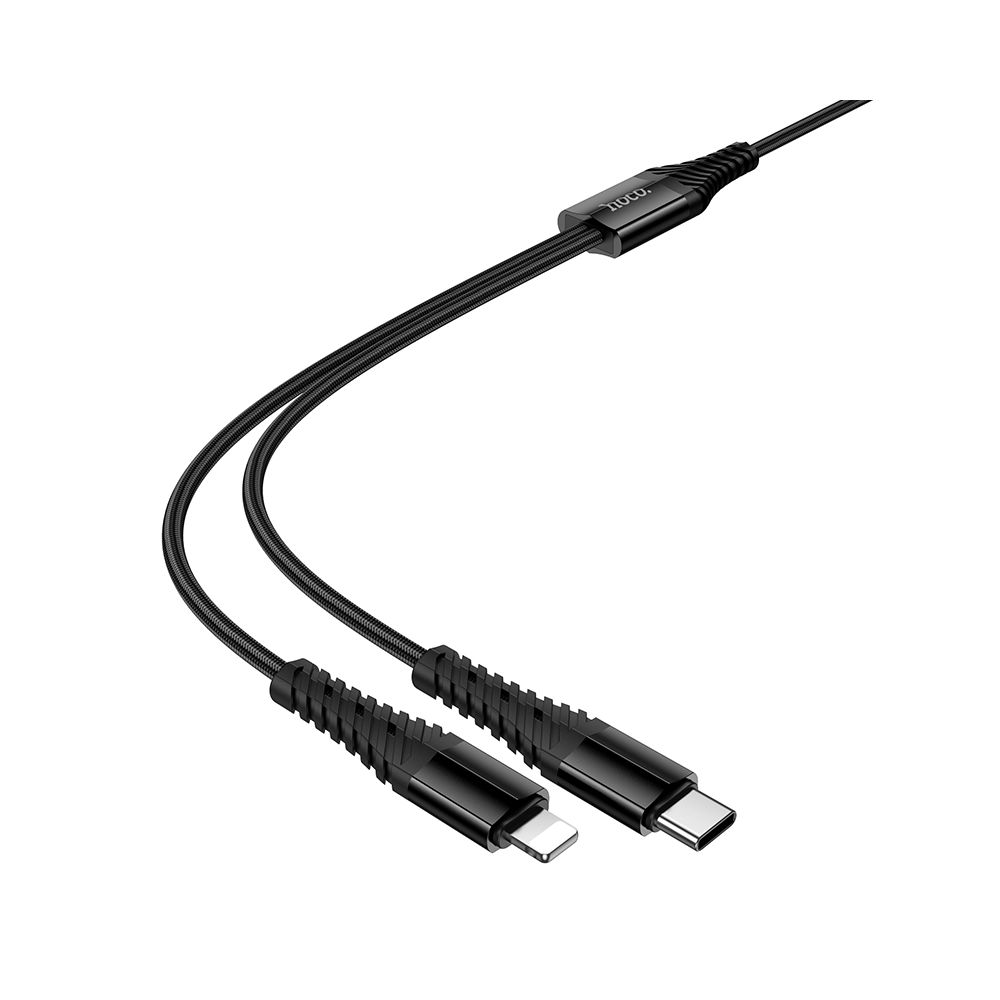 Cavo di Ricarica USB-C - Lightning / USB-C HOCO X123, 10W, 1m, Nero