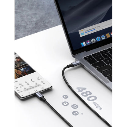 Cavo Dati e Ricarica USB-C - USB-C UGREEN US316, 100W, 0.5m, Grigio