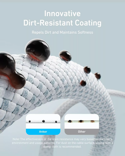 Cavo Dati e Ricarica USB-C - USB-C Anker Zolo, 240W, 1.8m, Bianco A8060H22