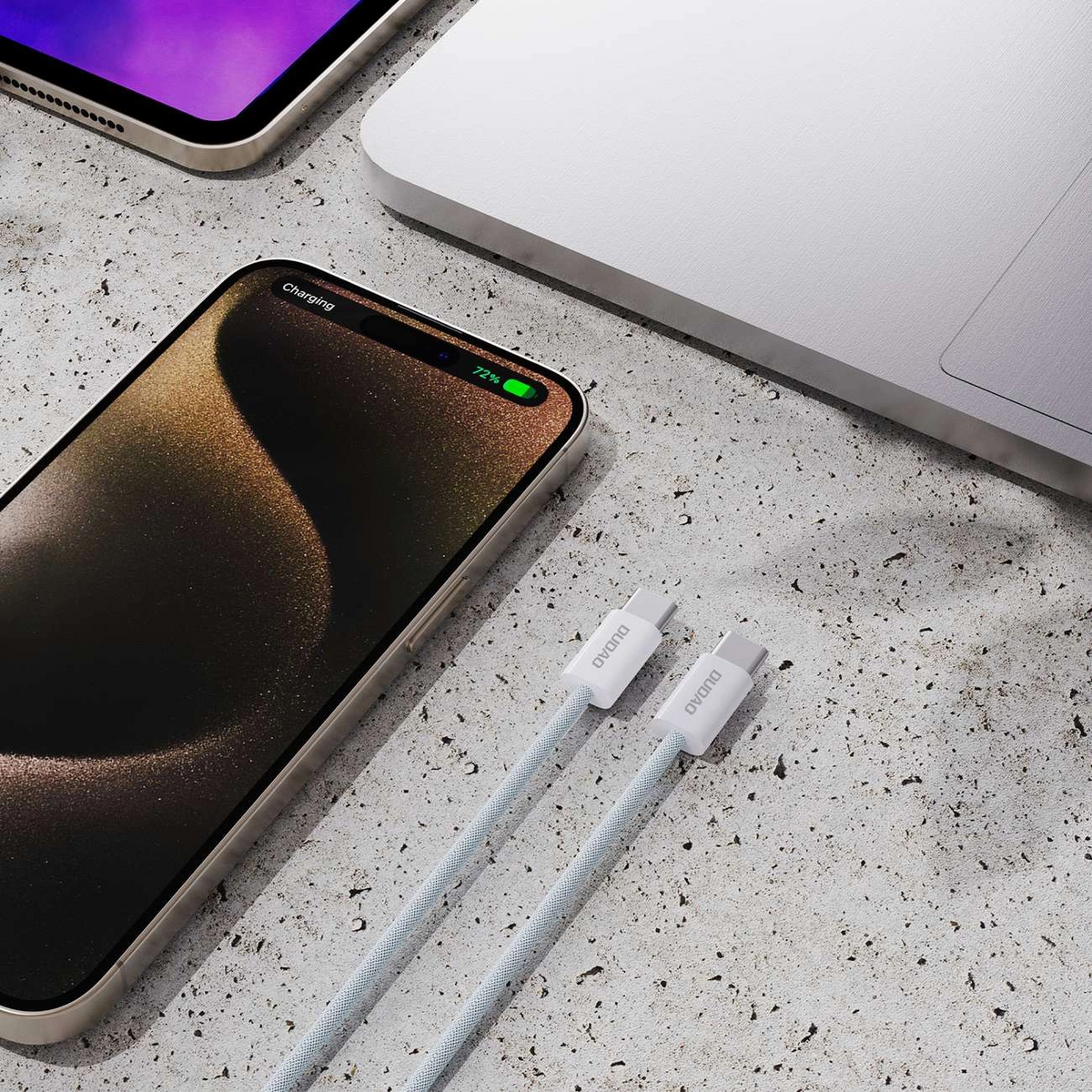 Cavo Dati e Ricarica USB-C - USB-C Dudao L6C, 30W, 2m, Blu