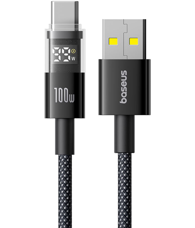 Cavo Dati e Ricarica USB-A - USB-C Baseus Display 2, 100W, 2m, Nero P10382701111-00