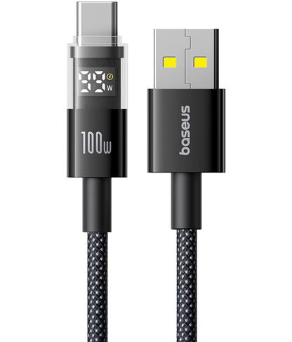 Cavo Dati e Ricarica USB-A - USB-C Baseus Display 2, 100W, 2m, Nero P10382701111-00