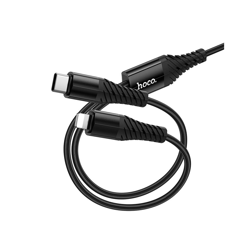 Cavo di Ricarica USB-C - Lightning / USB-C HOCO X123, 10W, 1m, Nero