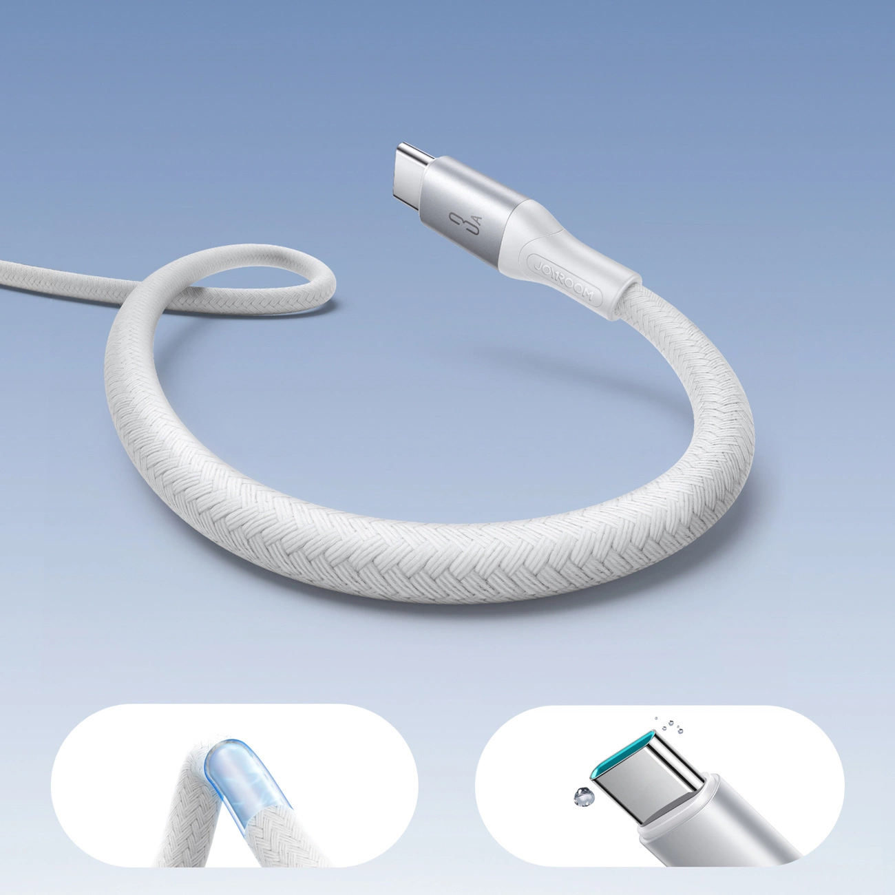 Cavo Dati e Ricarica USB-A - USB-C Joyroom S-A28 Flash, 18W, 1m, Bianco