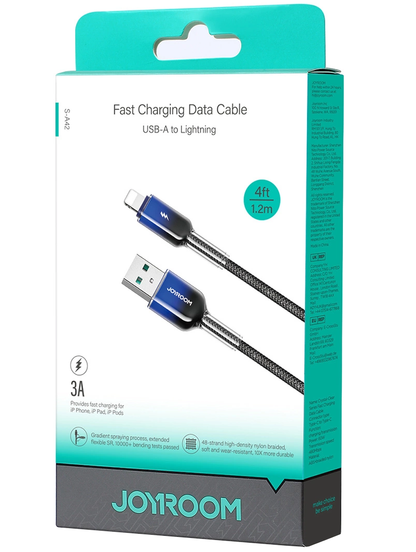 Cavo Dati e Ricarica USB-A - Lightning Joyroom S-A42, 18W, 1,2m, Nero