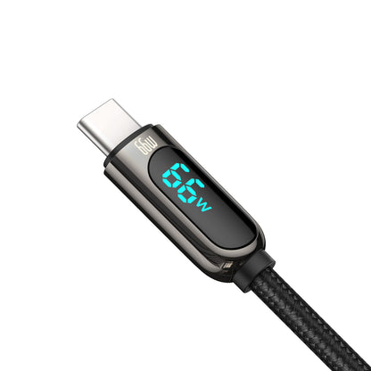 USB-A to USB-C Data and Charging Cable by Baseus, 66W, 2m, Black CASX020101
