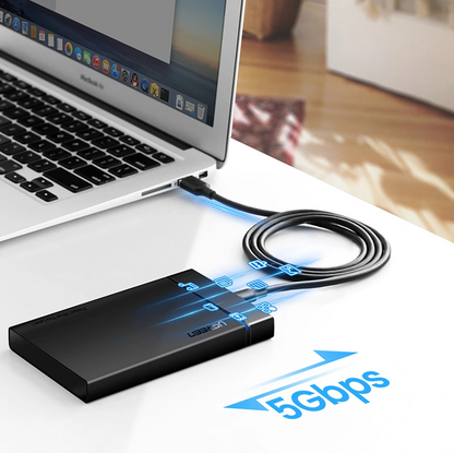 UGREEN US184 USB-A to USB-C Data and Charging Cable, 18W, 0.5m, Black