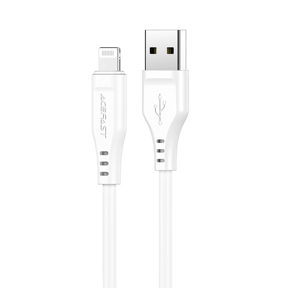 Cavo Dati e Ricarica USB-A - Lightning Acefast C3-02, 18W, 1.2m, Bianco