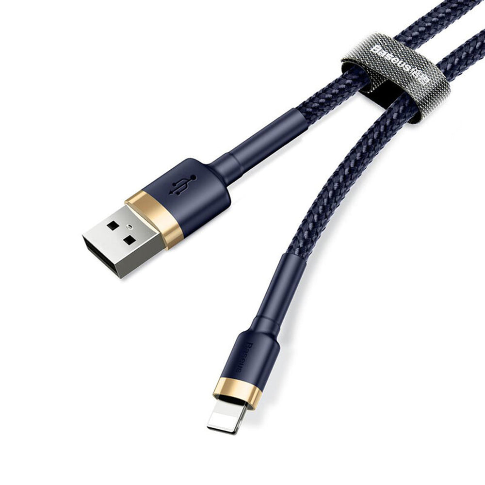 Cavo Dati e Ricarica USB-A - Lightning Baseus Cafule, 18W, 1m, Blu Dorato CALKLF-BV3