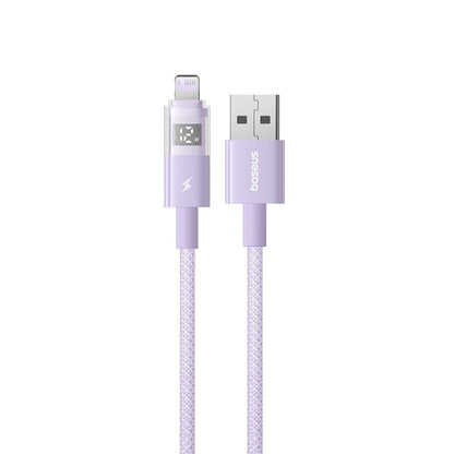 Cavo Dati e Ricarica USB-A - Lightning Baseus Display 2, 12W, 2m, Viola P10382700511-01