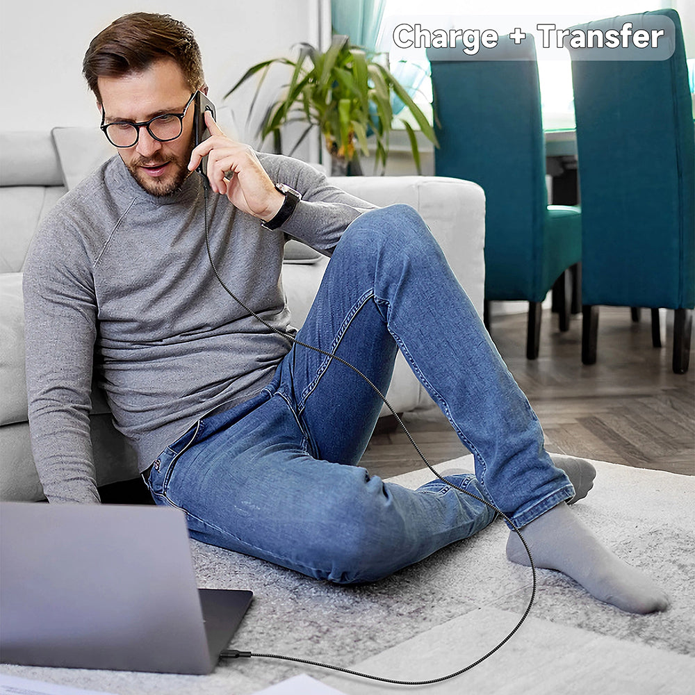 USB-A to Lightning Data and Charging Cable Lito LD14, 18W, 1m, Black