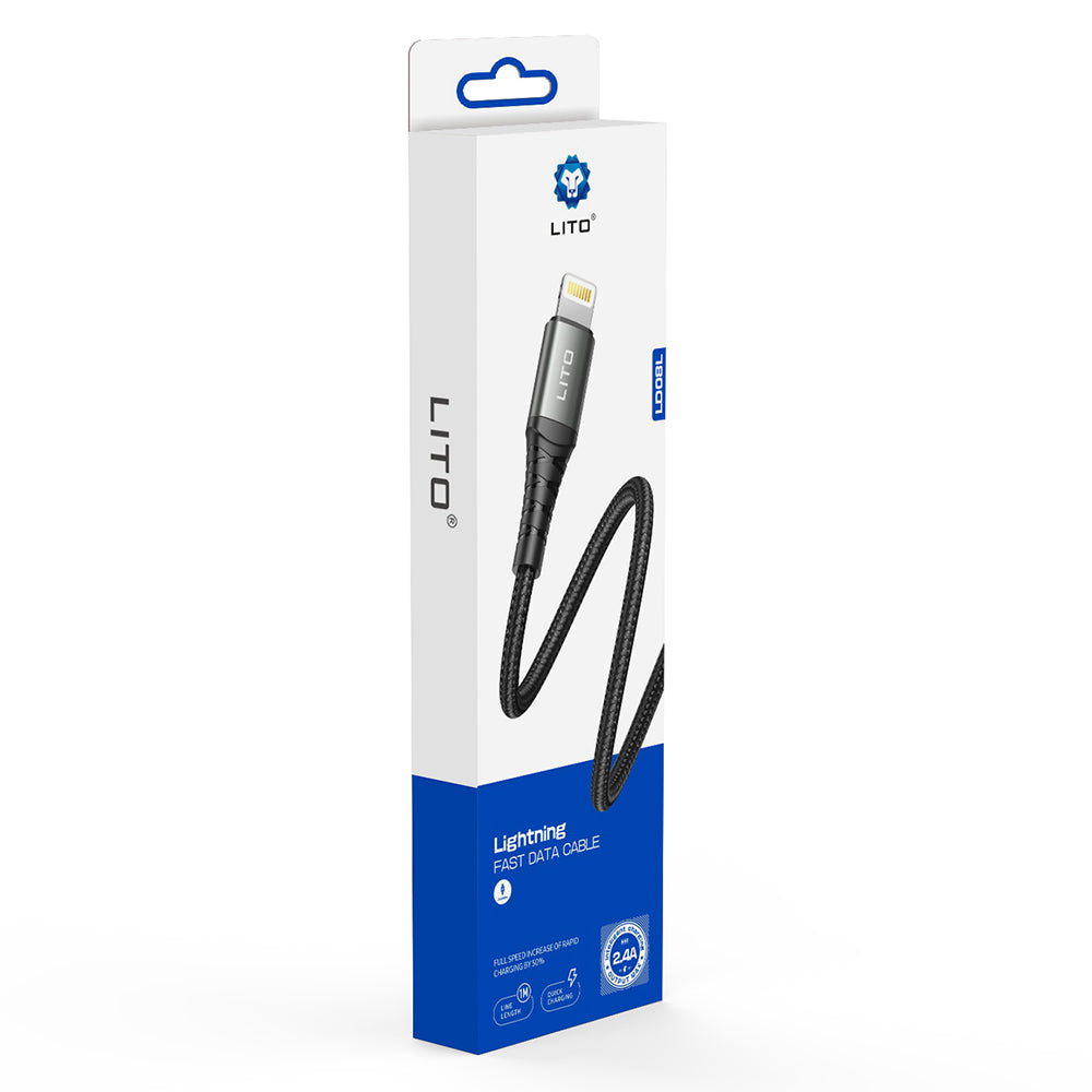 Cavo Dati e Ricarica USB-A - Lightning Lito LD22L, 18W, 2m, Nero