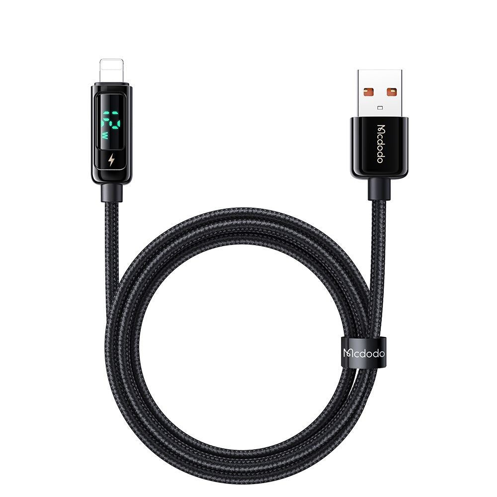 Cavo Dati e Ricarica USB-A - Lightning McDodo CA-9940 Display, 12W, 1.2m, Nero