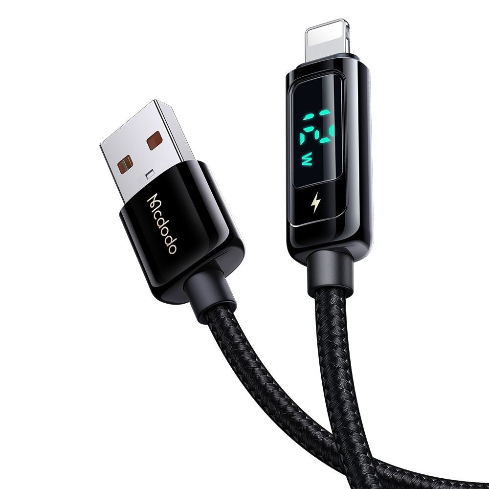 Cavo Dati e Ricarica USB-A - Lightning McDodo CA-9940 Display, 12W, 1.2m, Nero