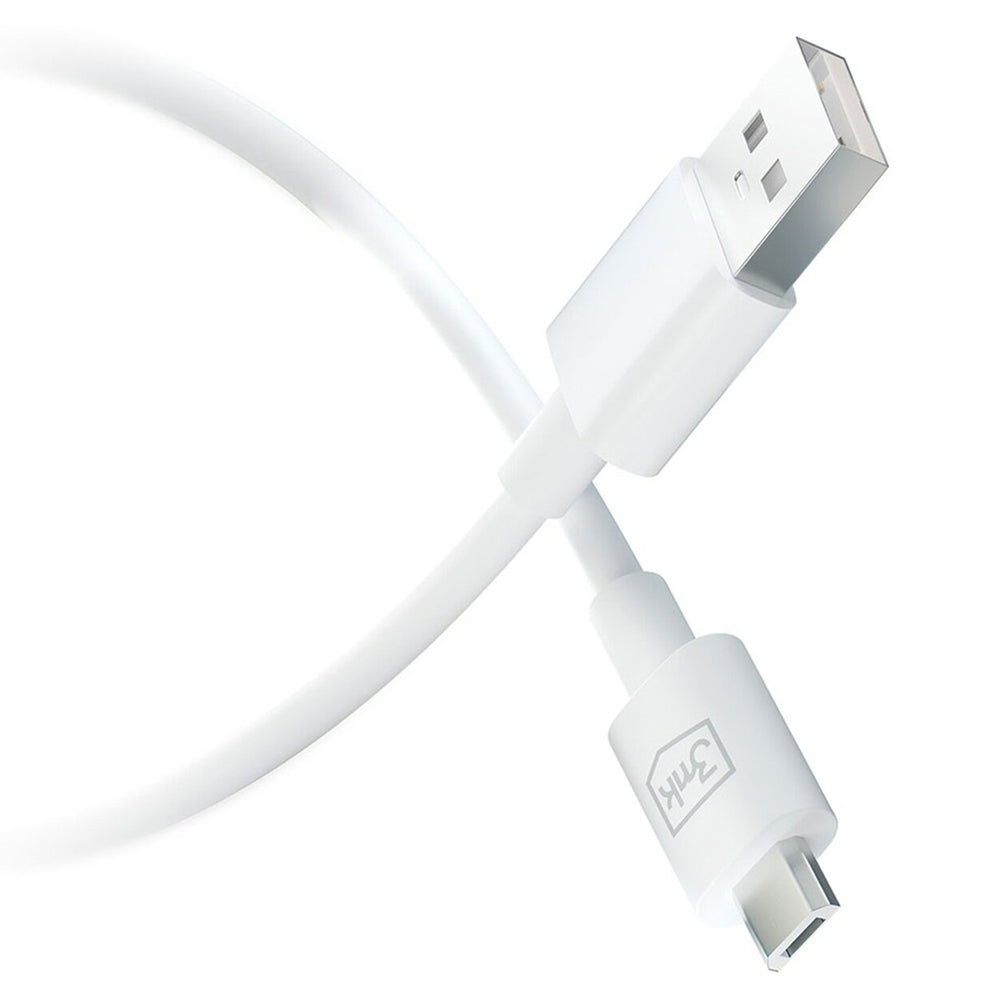 Cavo Dati e Ricarica USB-A - microUSB 3MK Hyper, 18W, 1.2m, Bianco