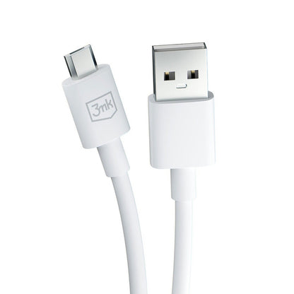 Cavo Dati e Ricarica USB-A - microUSB 3MK Hyper, 18W, 1.2m, Bianco