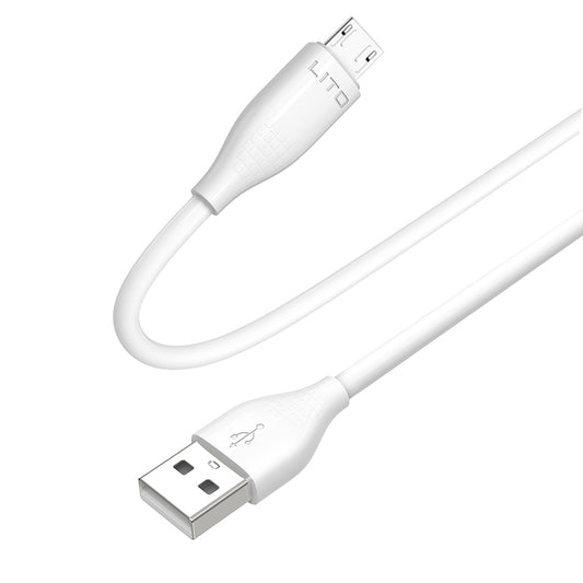 Cavo Dati e Ricarica USB-A - microUSB Lito LD03V, 18W, 1m, Bianco
