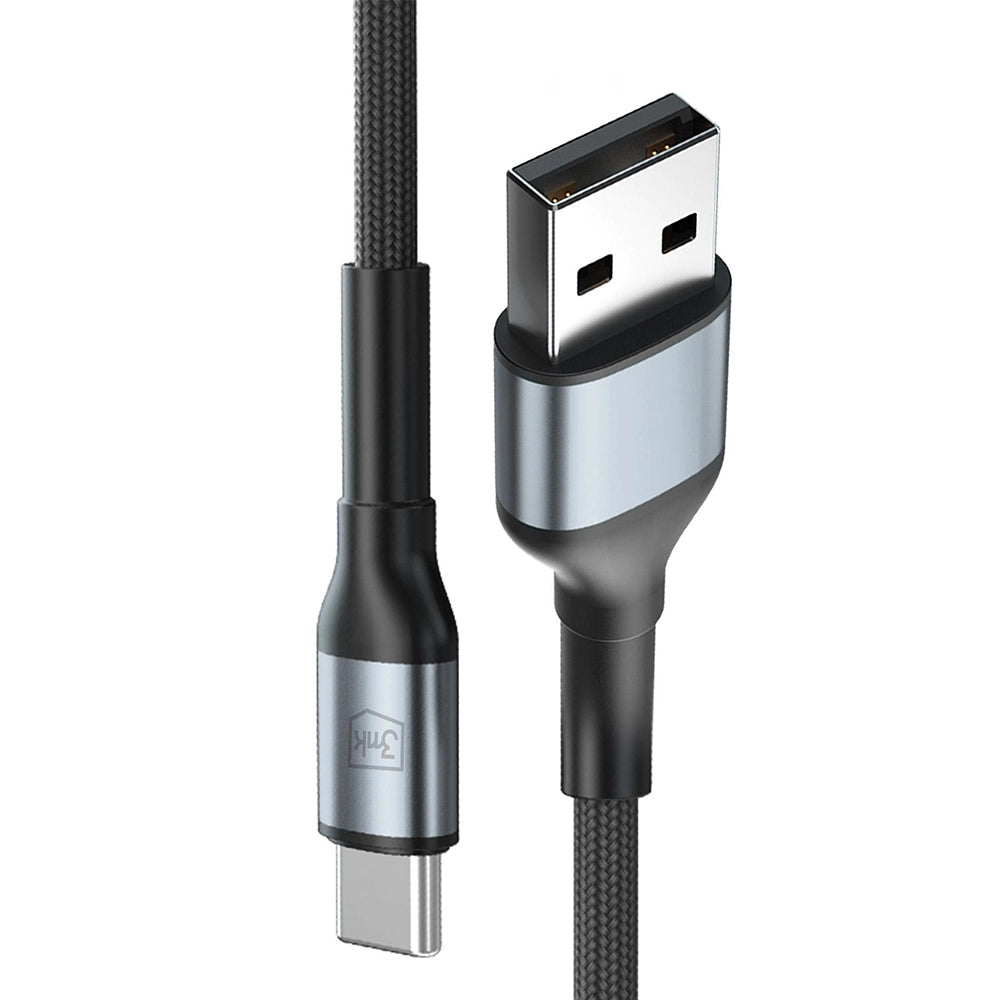 Cavo Dati e Ricarica USB-A - USB-C 3MK Hyper N 18, 18W, 1m, Nero
