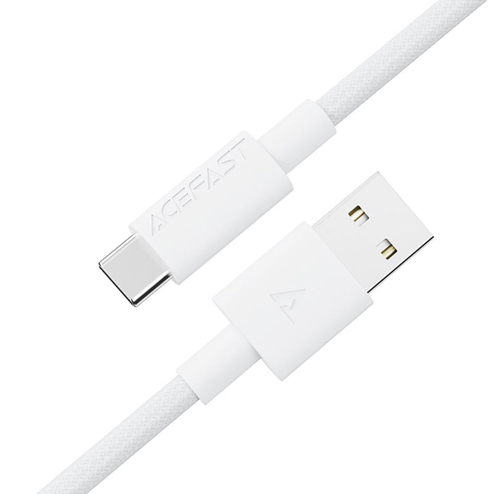 Cavo Dati e Ricarica USB-A - USB-C Acefast C18-04, 18W, 1.2m, Bianco