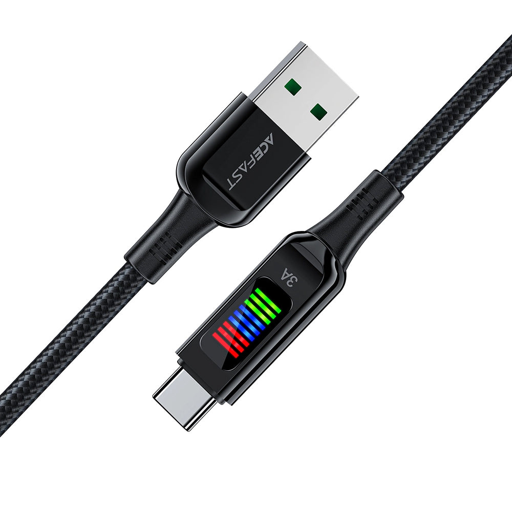 Cavo Dati e Ricarica USB-A - USB-C Acefast C7-04, 18W, 1.2m, Nero