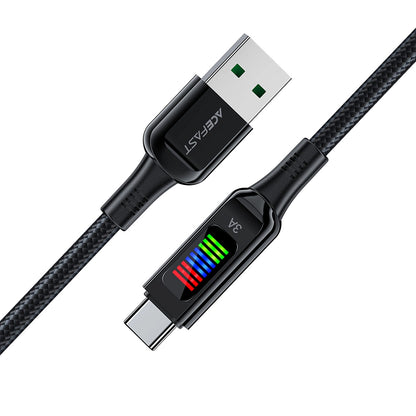 Cavo Dati e Ricarica USB-A - USB-C Acefast C7-04, 18W, 1.2m, Nero