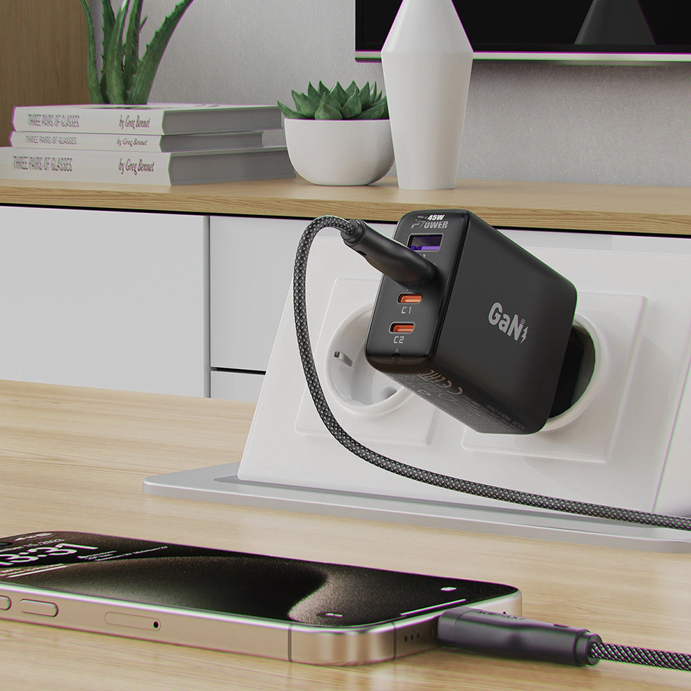 Cavo Dati e Ricarica USB-A - USB-C Acefast C8-04, 18W, 1.2m, Nero