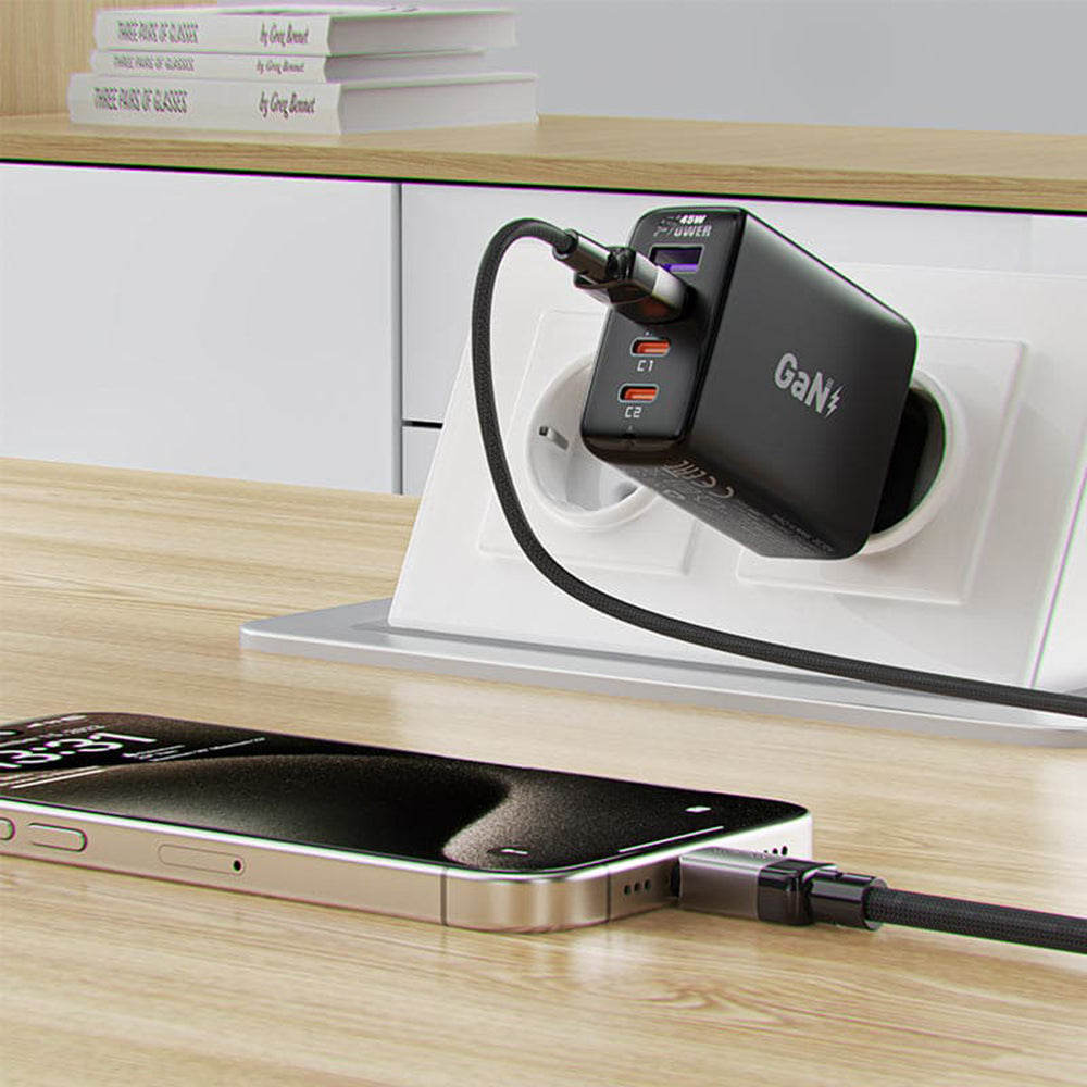 Cavo Dati e Ricarica USB-A - USB-C Acefast C9-04, 18W, 1.2m, Nero