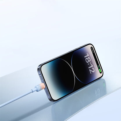 Cavo Dati e Ricarica USB-A - USB-C Baseus Discolor, 100W, 1m, Blu Verde E0420801