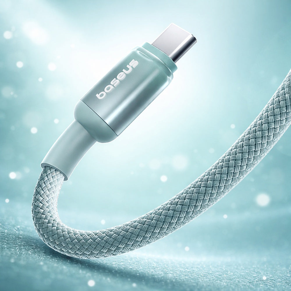 Cavo Dati e Ricarica USB-A - USB-C Baseus Discolor, 100W, 2m, Blu Verde E0418500