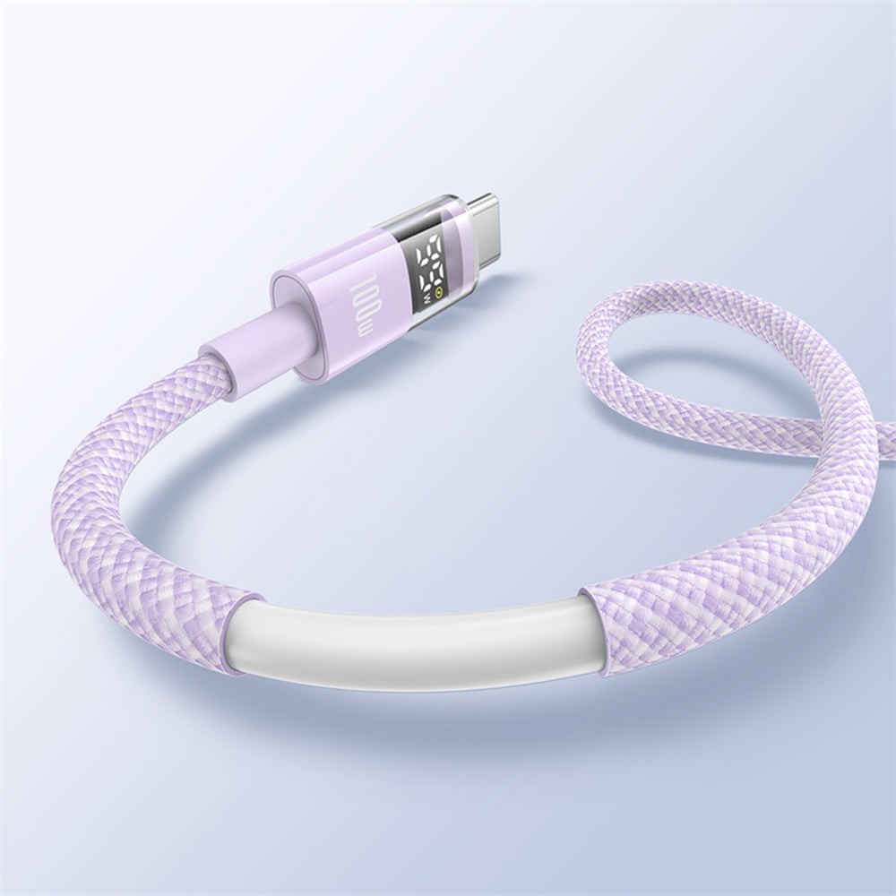 Cavo Dati e Ricarica USB-A - USB-C Baseus Display 2, 100W, 1m, Viola P10382701511-00