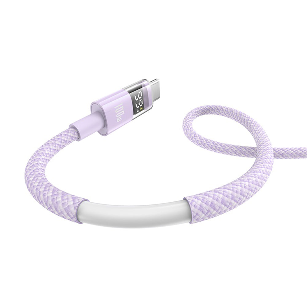 Cavo Dati e Ricarica USB-A - USB-C Baseus Display 2, 100W, 1m, Viola P10382701511-00