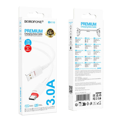 Cavo Dati e Ricarica USB-A - USB-C Borofone BX110 Beneficio, 18W, 1m, Bianco