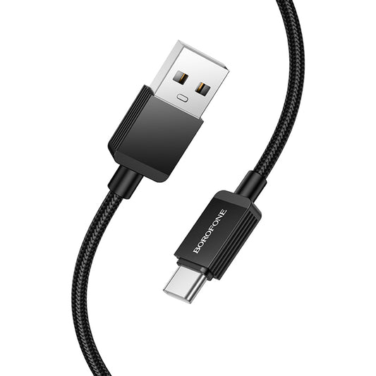 Cavo Dati e Ricarica USB-A - USB-C Borofone BX120 Placer, 18W, 1m, Nero