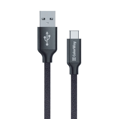 Cavo Dati e Ricarica USB-A - USB-C ColorWay CW-CBUC003, 18W, 1m, Nero