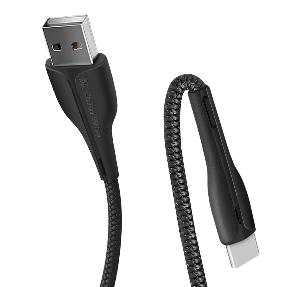 Cavo Dati e Ricarica USB-A - USB-C ColorWay CW-CBUC034, 18W, 1m, Nero