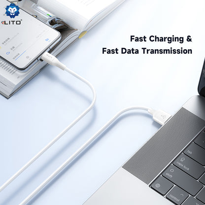 Cavo Dati e Ricarica USB-A - USB-C Lito LD06T, 18W, 1m, Bianco