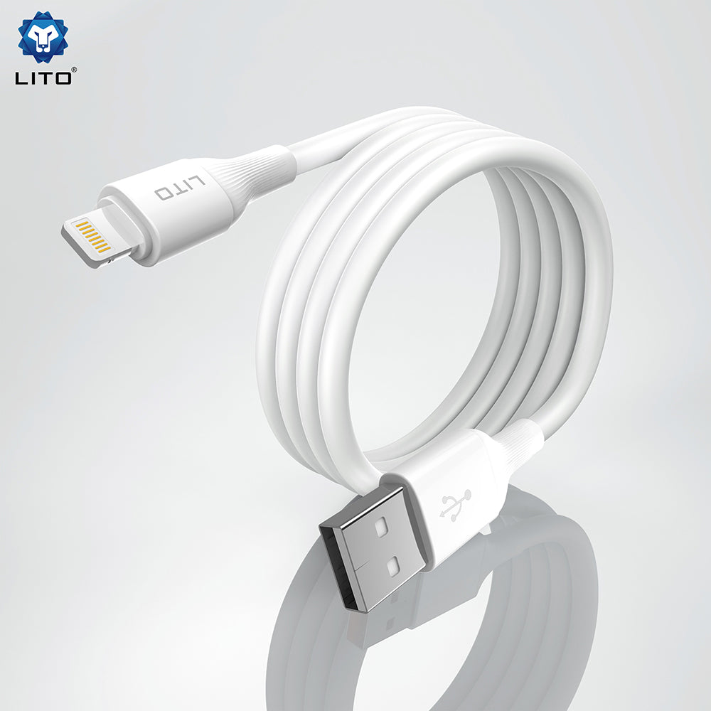Cavo Dati e Ricarica USB-A - USB-C Lito LD06T, 18W, 1m, Bianco