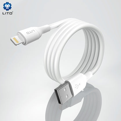 Cavo Dati e Ricarica USB-A - USB-C Lito LD06T, 18W, 1m, Bianco