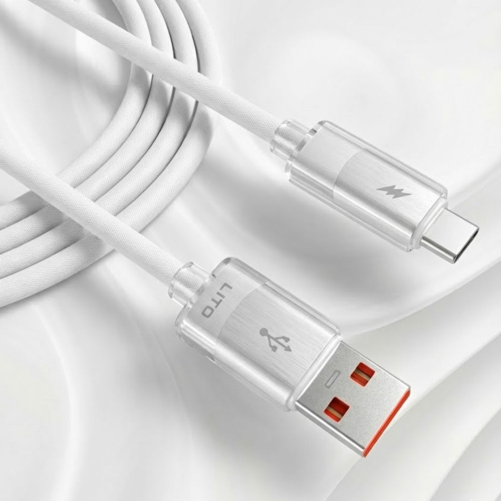 Cavo Dati e Ricarica USB-A - USB-C Lito LD07, 18W, 1m, Bianco