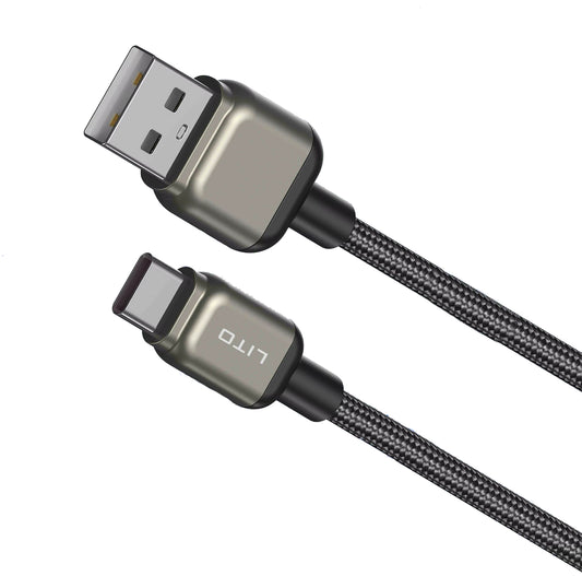 Cavo Dati e Ricarica USB-A - USB-C Lito LD17, 18W, 1m, Nero