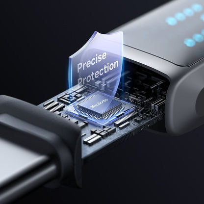 Cavo Dati e Ricarica USB-A - USB-C McDodo CA-2350 Display, 100W, 1.2m, Nero